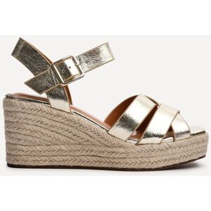 Linzi Women's Sheena Gold Crossover Espadrille Wedges Size: 5-Standard Fit Gold 5-Standard Fit Linzi Women's Sheena Gold Crossover Espadrille Wedges Size: 5-Standard Fit Gold 5-Standard Fit