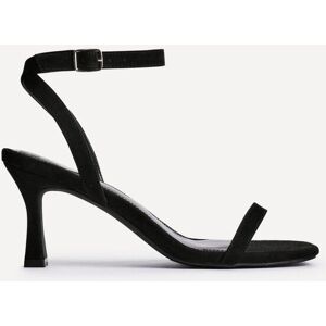 Linzi Women's Elevate Black Faux Suede Barely There Stiletto Heeled Sandals Size: 7-Standard Fit Black 7-Standard Fit Linzi Women's Elevate Black Faux Suede Barely There Stiletto Heeled Sandals Size: 7-Standard Fit Black 7-Standard Fit