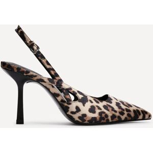 Linzi Women's Rhea Leopard Print Sling Back Court Heels in Yellow Size: 7-Standard Fit Yellow 7-Standard Fit Linzi Women's Rhea Leopard Print Sling Back Court Heels in Yellow Size: 7-Standard Fit Yellow 7-Standard Fit