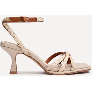 Linzi Women's Faro Natural Raffia Strappy Heeled Sandals in Beige Size: 7-Standard Fit Beige 7-Standard Fit Linzi Women's Faro Natural Raffia Strappy Heeled Sandals in Beige Size: 7-Standard Fit Beige 7-Standard Fit