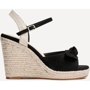Linzi Women's Portofino Black Faux Suede Espadrille Wedge Size: 6-Standard Fit Black 6-Standard Fit Linzi Women's Portofino Black Faux Suede Espadrille Wedge Size: 6-Standard Fit Black 6-Standard Fit