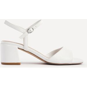 Linzi Women's Darlene White Faux Leather Low Heeled Sandals Size: 5-Standard Fit White 5-Standard Fit Linzi Women's Darlene White Faux Leather Low Heeled Sandals Size: 5-Standard Fit White 5-Standard Fit