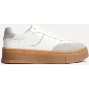 Linzi Women's Kaia White & Grey Faux Leather Trainers Size: 4-Standard Fit White 4-Standard Fit Linzi Women's Kaia White & Grey Faux Leather Trainers Size: 4-Standard Fit White 4-Standard Fit