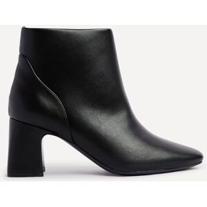 Linzi Women's Cove Black Faux Leather Soft Square Toe Block Heel Ankle Boot Size: 7-Standard Fit Black 7-Standard Fit Linzi Women's Cove Black Faux Leather Soft Square Toe Block Heel Ankle Boot Size: 7-Standard Fit Black 7-Standard Fit