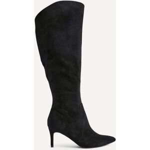 Linzi Women's Ambition Black Faux Suede Assymetric High Leg Stiletto Boot Size: 5-Standard Fit Black 5-Standard Fit Linzi Women's Ambition Black Faux Suede Assymetric High Leg Stiletto Boot Size: 5-Standard Fit Black 5-Standard Fit