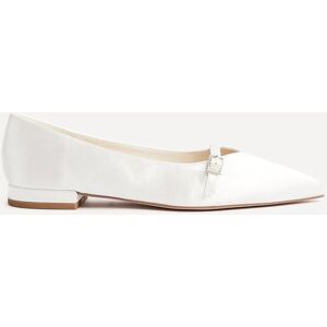 Linzi Women's Engaged Bridal Ivory Satin Ballet Flats in White Size: 7-Standard Fit White 7-Standard Fit Linzi Women's Engaged Bridal Ivory Satin Ballet Flats in White Size: 7-Standard Fit White 7-Standard Fit