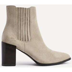 Linzi Women's Thrive Taupe Suede Pointed Toe Stacked Blook Heeled Boot Size: 6-Standard Fit Taupe 6-Standard Fit Linzi Women's Thrive Taupe Suede Pointed Toe Stacked Blook Heeled Boot Size: 6-Standard Fit Taupe 6-Standard Fit