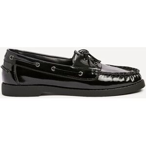 Linzi Women's Frame Black High Shine Boat Shoes Size: 4-Standard Fit Black 4-Standard Fit Linzi Women's Frame Black High Shine Boat Shoes Size: 4-Standard Fit Black 4-Standard Fit