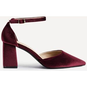 Linzi Women's Glam Burgundy Velvet Pointed Block Heel Courts Size: 4-Standard Fit Burgundy 4-Standard Fit Linzi Women's Glam Burgundy Velvet Pointed Block Heel Courts Size: 4-Standard Fit Burgundy 4-Standard Fit