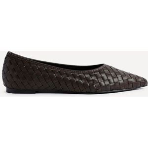 Linzi Women's Talina Brown Faux Leather Woven Pointed Toe Ballet Flats Size: 3-Standard Fit Brown 3-Standard Fit Linzi Women's Talina Brown Faux Leather Woven Pointed Toe Ballet Flats Size: 3-Standard Fit Brown 3-Standard Fit