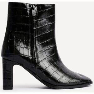 Linzi Women's Jonas Black Faux Croc Patent Leather Block Heel Ankle Boot Size: 6-Standard Fit Black 6-Standard Fit Linzi Women's Jonas Black Faux Croc Patent Leather Block Heel Ankle Boot Size: 6-Standard Fit Black 6-Standard Fit