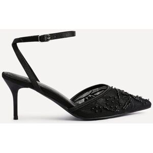 Linzi Women's Serenade Black Beaded Mesh Court Heels Size: 8-Standard Fit Black 8-Standard Fit Linzi Women's Serenade Black Beaded Mesh Court Heels Size: 8-Standard Fit Black 8-Standard Fit