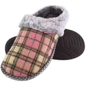 Dunlop Women's Cosy Memory Foam Open Back Knitted Slippers in Pink Size: 3 Pink 3 Dunlop Women's Cosy Memory Foam Open Back Knitted Slippers in Pink Size: 3 Pink 3