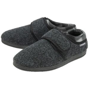 Dunlop Men's Orthapedic Easy Close Velcro Slippers in Grey Size: 7 Grey 7 Dunlop Men's Orthapedic Easy Close Velcro Slippers in Grey Size: 7 Grey 7