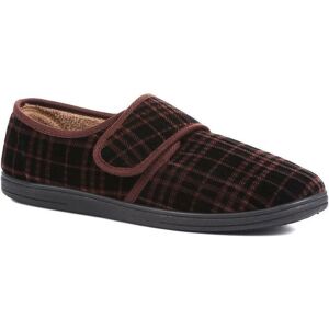 Pavers Men's Cosy Tartan Slippers in Brown Size: 11 Brown 11 Pavers Men's Cosy Tartan Slippers in Brown Size: 11 Brown 11