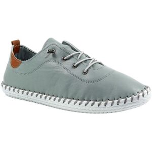 Lunar Women's St Ives Leather Plimsolls in Grey Size: 5 Grey 5 Lunar Women's St Ives Leather Plimsolls in Grey Size: 5 Grey 5