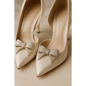 Lemon Daisy Accessories Women's Crystal Bow Shoe Clips Diamante Bridal Shoe Accessories for Wedding, Bridal & Prom Heels in Silver Silver One Size Lemon Daisy Accessories Women's Crystal Bow Shoe Clips Diamante Bridal Shoe Accessories for Wedding, Bridal & Prom Heels in Silver Silver One Size