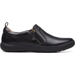 Clarks Women's Nalle Lilac Black Leather Slip Ons Size: 5.5-Standard Fit Black 5.5-Standard Fit Clarks Women's Nalle Lilac Black Leather Slip Ons Size: 5.5-Standard Fit Black 5.5-Standard Fit