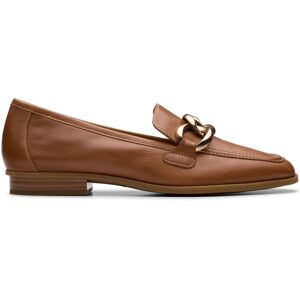 Clarks Women's Sarafyna Iris Loafer Tan Leather Loafers, Slip Ons in Brown Size: 7-Standard Fit Brown 7-Standard Fit Clarks Women's Sarafyna Iris Loafer Tan Leather Loafers, Slip Ons in Brown Size: 7-Standard Fit Brown 7-Standard Fit
