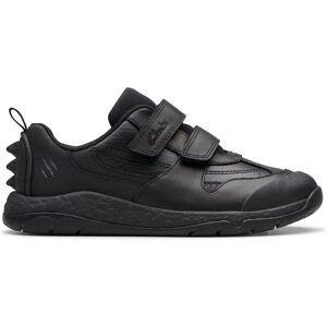 Clarks Steggy 2 Pace Kid Black Leather Trainers, Riptape, School Shoes Size: 2.5-Standard Fit Black 2.5-Standard Fit Clarks Steggy 2 Pace Kid Black Leather Trainers, Riptape, School Shoes Size: 2.5-Standard Fit Black 2.5-Standard Fit