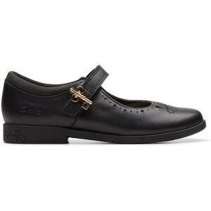 Clarks Lock Magic Kid Black Leather Mary Jane, Riptape, School Shoes Size: 8-Wide Fit Black 8-Wide Fit Clarks Lock Magic Kid Black Leather Mary Jane, Riptape, School Shoes Size: 8-Wide Fit Black 8-Wide Fit