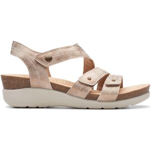 Clarks Women's Calenne Clara Bronze Metallic Wedges in Metallics Size: 7-Standard Fit Metallics 7-Standard Fit Clarks Women's Calenne Clara Bronze Metallic Wedges in Metallics Size: 7-Standard Fit Metallics 7-Standard Fit