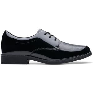 Clarks Aubrie Dress Youth Black Patent Lace Up, School Shoes Size: 6.5-Wide Fit Black 6.5-Wide Fit Clarks Aubrie Dress Youth Black Patent Lace Up, School Shoes Size: 6.5-Wide Fit Black 6.5-Wide Fit