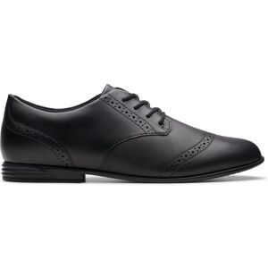 Clarks Finja Brogue Youth Black Leather School Shoes, Lace Up, Brogues Size: 6.5-Extra Wide Fit Black 6.5-Extra Wide Fit Clarks Finja Brogue Youth Black Leather School Shoes, Lace Up, Brogues Size: 6.5-Extra Wide Fit Black 6.5-Extra Wide Fit