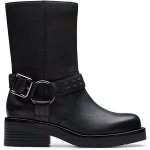 Clarks Women's Rebelle Up Black Leather Mid Calf Boots Size: 6-Standard Fit Black 6-Standard Fit Clarks Women's Rebelle Up Black Leather Mid Calf Boots Size: 6-Standard Fit Black 6-Standard Fit
