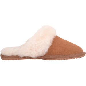 SNUGRUGS Women's Elsie, Open Back Sheepskin Mule Slipper with Cuff in Tan Size: 4 Tan 4 SNUGRUGS Women's Elsie, Open Back Sheepskin Mule Slipper with Cuff in Tan Size: 4 Tan 4