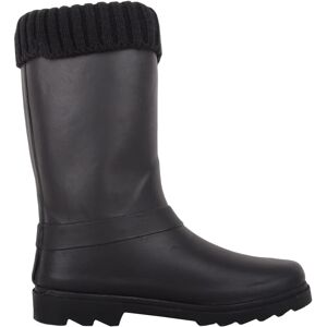 ABSOLUTE FOOTWEAR Childrens Flat Knitted Turn Collar Welly with Ring Strap in Black Size: Infant 13 Black Infant 13 ABSOLUTE FOOTWEAR Childrens Flat Knitted Turn Collar Welly with Ring Strap in Black Size: Infant 13 Black Infant 13