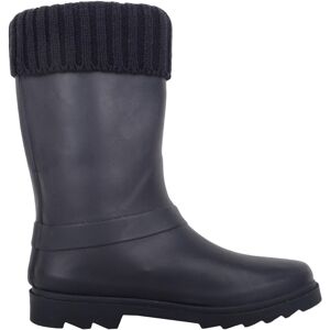 ABSOLUTE FOOTWEAR Childrens Flat Knitted Turn Collar Welly with Ring Strap in Navy Size: Infant 11 Navy Infant 11 ABSOLUTE FOOTWEAR Childrens Flat Knitted Turn Collar Welly with Ring Strap in Navy Size: Infant 11 Navy Infant 11