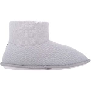 ABSOLUTE FOOTWEAR Women's Arabella, Winter Bootie Slippers with Pom Pom Design in Grey Size: 5-6 Grey 5-6 ABSOLUTE FOOTWEAR Women's Arabella, Winter Bootie Slippers with Pom Pom Design in Grey Size: 5-6 Grey 5-6