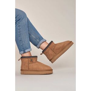 Moshulu Women's 'Merriment' Sheepskin Bootie Slippers in Tan Size: 7 Tan 7 Moshulu Women's 'Merriment' Sheepskin Bootie Slippers in Tan Size: 7 Tan 7