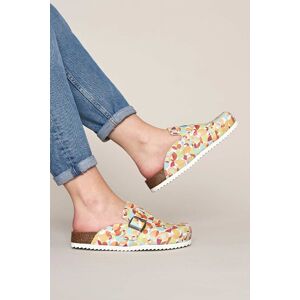 Moshulu Women's 'Tulipa 2' Cork Footbed Clogs Size: 6.5 Multicolor 6.5 Moshulu Women's 'Tulipa 2' Cork Footbed Clogs Size: 6.5 Multicolor 6.5
