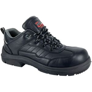 Grafters Men's Leather Safety Shoes in Black Size: 8 Black 8 Grafters Men's Leather Safety Shoes in Black Size: 8 Black 8