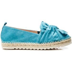Moda In Pelle Women's 'Fionna' Alcantara Loafers in Turquoise Size: 8 Turquoise 8 Moda In Pelle Women's 'Fionna' Alcantara Loafers in Turquoise Size: 8 Turquoise 8