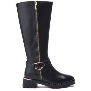 Moda In Pelle Women's 'Sherie' Leather Biker Boots in Black Size: 5 Black 5 Moda In Pelle Women's 'Sherie' Leather Biker Boots in Black Size: 5 Black 5