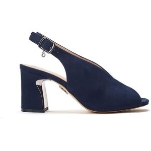 Moda In Pelle Women's 'Love' Alcantara Heeled Sandals in Navy Size: 3 Navy 3 Moda In Pelle Women's 'Love' Alcantara Heeled Sandals in Navy Size: 3 Navy 3