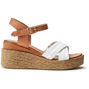 Moda In Pelle Women's 'Kona' Leather Wedges in White Size: 5 White 5 Moda In Pelle Women's 'Kona' Leather Wedges in White Size: 5 White 5