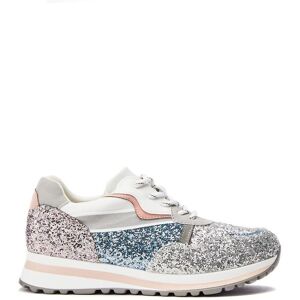Moda In Pelle Women's 'Iskara' Porvair Chunky Trainers in Silver Size: 4 Silver 4 Moda In Pelle Women's 'Iskara' Porvair Chunky Trainers in Silver Size: 4 Silver 4
