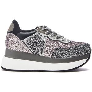Moda In Pelle Women's 'Carlina' Porvair Chunky Trainers in Metallic Silver Size: 4 Metallic Silver 4 Moda In Pelle Women's 'Carlina' Porvair Chunky Trainers in Metallic Silver Size: 4 Metallic Silver 4