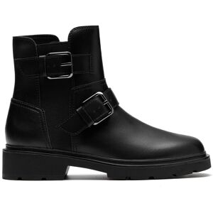 Clarks Women's Lauryl Bay Black Leather Ankle Boots Size: 3-Standard Fit Black 3-Standard Fit Clarks Women's Lauryl Bay Black Leather Ankle Boots Size: 3-Standard Fit Black 3-Standard Fit