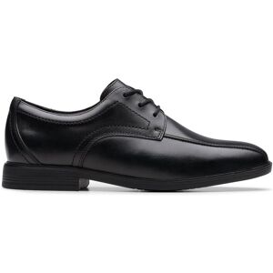 Clarks Jonwin Loop Youth Black Leather Lace Up, School Shoes Size: 3-Wide Fit Black 3-Wide Fit Clarks Jonwin Loop Youth Black Leather Lace Up, School Shoes Size: 3-Wide Fit Black 3-Wide Fit