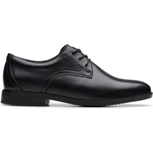 Clarks Jonwin Step Youth Black Leather Lace Up, School Shoes Size: 3.5-Wide Fit Black 3.5-Wide Fit Clarks Jonwin Step Youth Black Leather Lace Up, School Shoes Size: 3.5-Wide Fit Black 3.5-Wide Fit