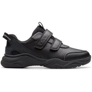 Clarks Feather Shine Kid Black Trainers, Riptape, School Shoes Size: 10.5-Standard Fit Black 10.5-Standard Fit Clarks Feather Shine Kid Black Trainers, Riptape, School Shoes Size: 10.5-Standard Fit Black 10.5-Standard Fit