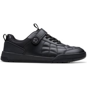 Clarks Laser Cross Youth Black Leather Riptape, School Shoes Size: 5.5-Wide Fit Black 5.5-Wide Fit Clarks Laser Cross Youth Black Leather Riptape, School Shoes Size: 5.5-Wide Fit Black 5.5-Wide Fit