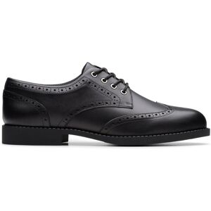 Clarks Tapa Pure Youth Black Leather Brogues, Lace Up, School Shoes Size: 3.5-Wide Fit Black 3.5-Wide Fit Clarks Tapa Pure Youth Black Leather Brogues, Lace Up, School Shoes Size: 3.5-Wide Fit Black 3.5-Wide Fit
