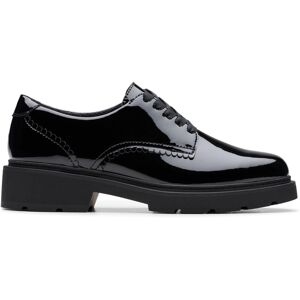 Clarks Eris Pure Youth Black Patent Derby Shoes, Lace Up, School Shoes Size: 4-Standard Fit Black 4-Standard Fit Clarks Eris Pure Youth Black Patent Derby Shoes, Lace Up, School Shoes Size: 4-Standard Fit Black 4-Standard Fit