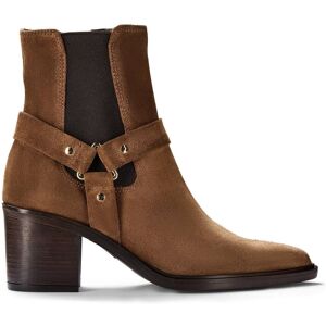 Clarks Women's Jesse Buckle Dark Tan Suede Ankle Boots in Brown Size: 7-Standard Fit Brown 7-Standard Fit Clarks Women's Jesse Buckle Dark Tan Suede Ankle Boots in Brown Size: 7-Standard Fit Brown 7-Standard Fit